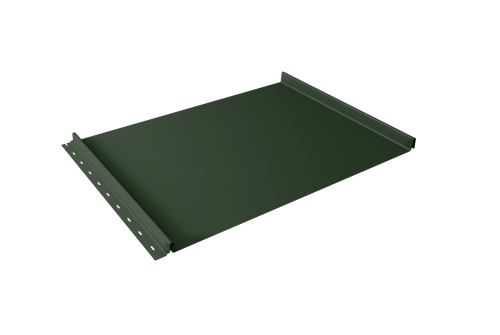 Кликфальц Grand Line 0,5 Satin Matt TX с пленкой на замках RAL 6020 хромовая зелень