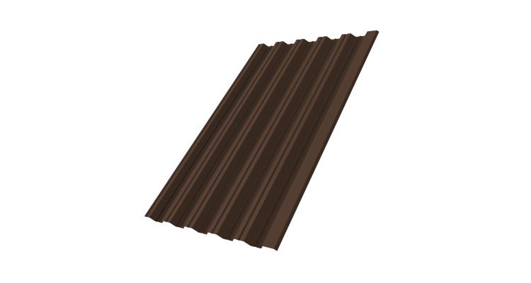 Профнастил НС35 R 0.45 PE RAL 8017 шоколад