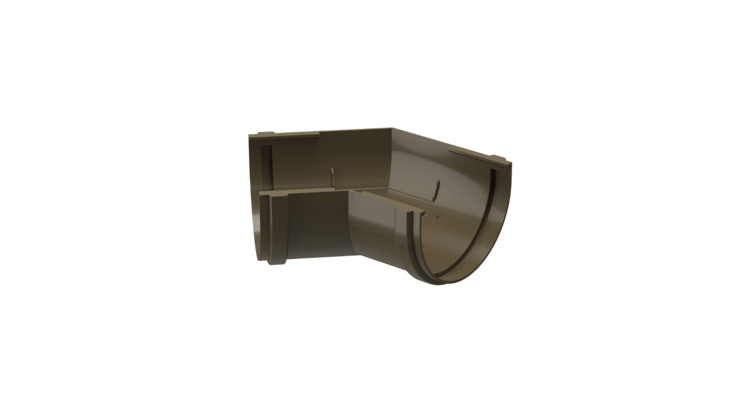 Угол желоба 135˚ Premium, каштан