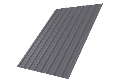 Профнастил С10A 0,4 PE RAL 7004 сигнальный серый