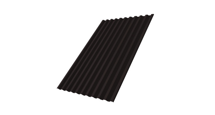 Профнастил С21R GL 0,5 PurLite Мatt RAL 9005 черный