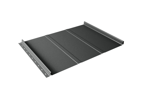 Кликфальц Line Grand Line 0.5 Velur X с пленкой на замках RAL 7016 антрацитово-серый