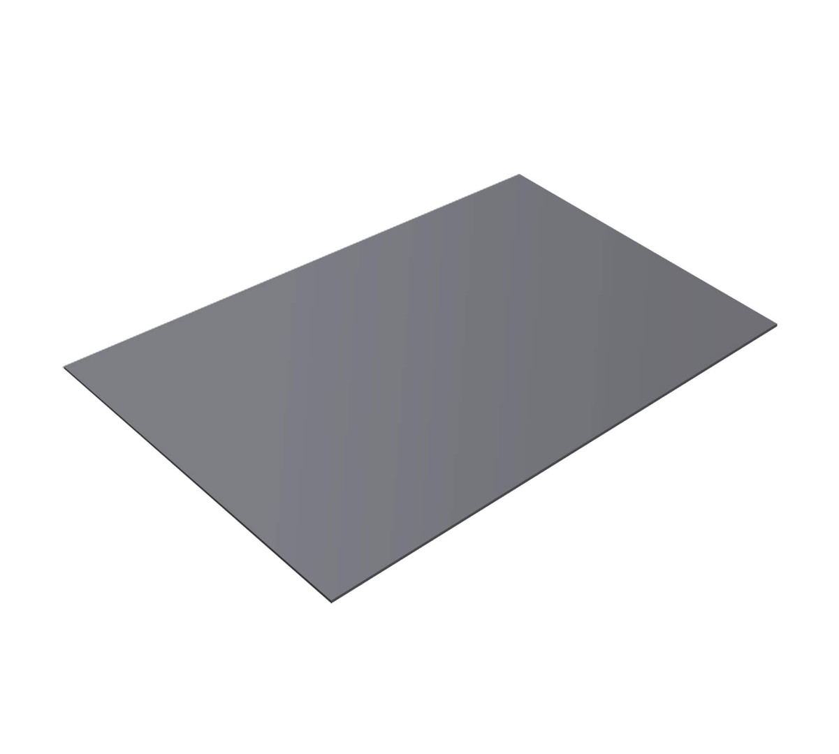 Плоский лист 0.45 Drap с пленкой RAL 7004 сигнальный серый