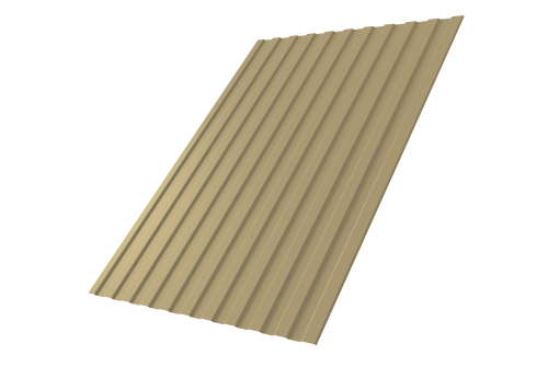 Профнастил С8А 0,45 PE RAL 1014 слоновая кость