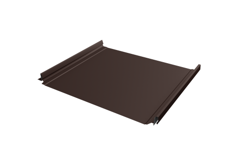 Кликфальц Pro Grand Line 0,5 Satin Matt TX с пленкой на замках RAL 8017 шоколад