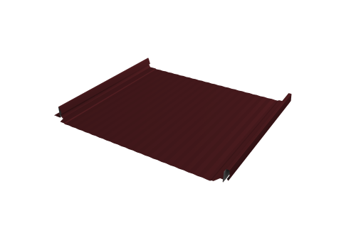 Кликфальц Pro Gofr Grand Line 0,45 Drap ST с пленкой на замках RAL 3005 красное вино