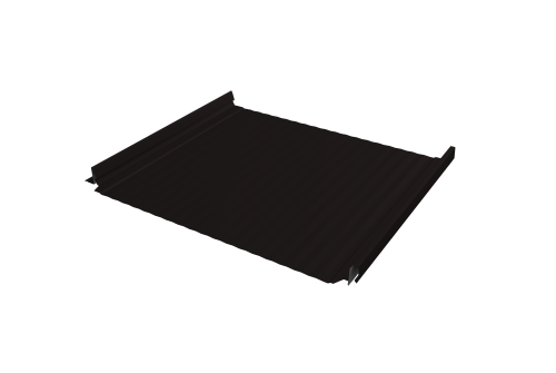 Кликфальц Pro Gofr Grand Line 0,45 Drap ST с пленкой на замках RAL 9005 черный