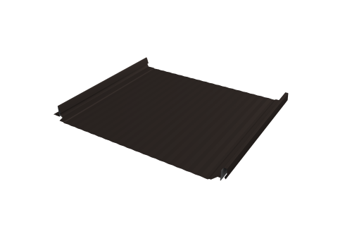 Кликфальц Pro Gofr Grand Line 0,45 Drap ST с пленкой на замках RR 32 темно-коричневый