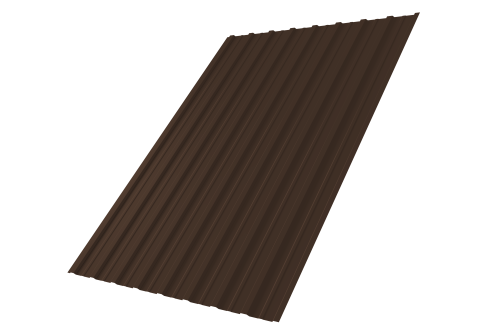 Профнастил С10A 0,7 PE RAL 8017 шоколад