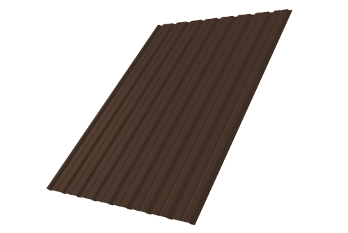 Профнастил С10В 0.45 PE RAL 8017 шоколад