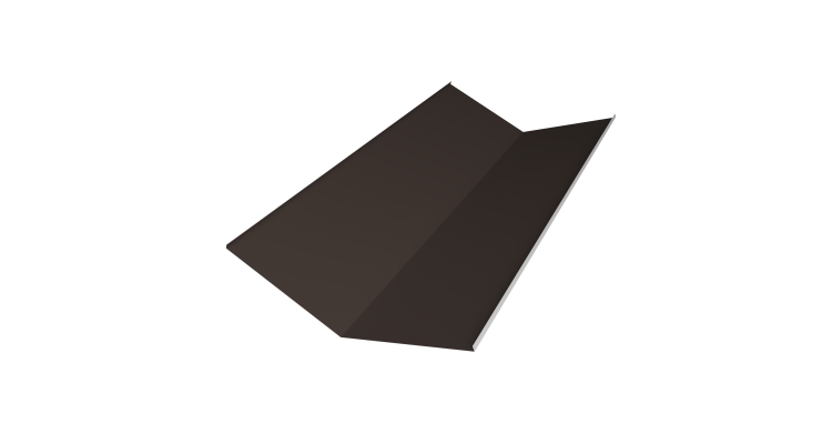 Планка ендовы нижней 300х300 0,5 Satin Matt RR 32 темно-коричневый (2м)