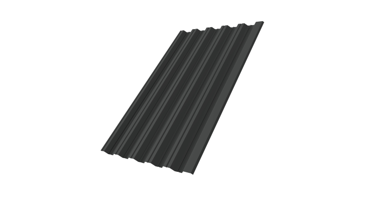 Профнастил НС35R 0,45 Drap TR RAL 7016 антрацитово-серый