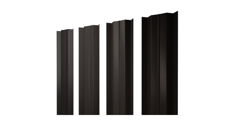 Штакетник М-образный В с прямым резом 0.45 Print Elite Coffee Wood TwinColor