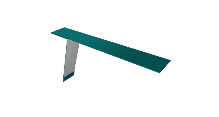 Планка карнизная фальц Grand Line 130х80 0,45 PE с пленкой RAL 5021 водная синь (2м)