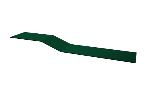 Планка крепежная фальц 0,45 Drap TX RAL 6005 зеленый мох (2м)