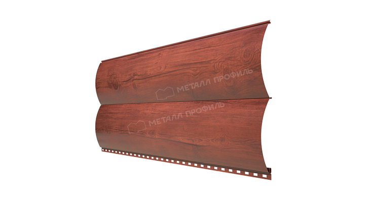 Сайдинг Металл Профиль Woodstock-Т-28х330 (ECOSTEEL_MA-12-Античный Дуб-0.45)