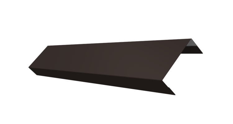 Ламель лицевая 50 забора жалюзи Texas 0.5 Rooftop Бархат с пленкой RR 32 темно-коричневый