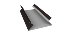 Планка угла внутреннего составная верхняя 0,45 Drap TR RAL 9005 черный (2м)