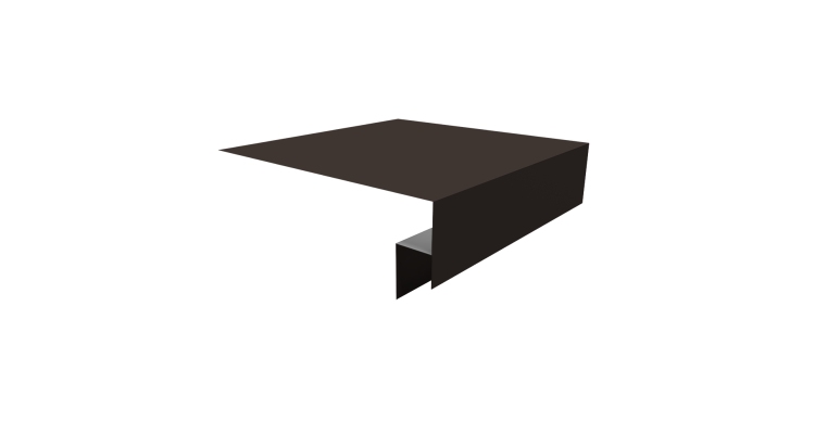 Планка околооконная сложная Экобрус Grand Line 200х50х25 0,5 Satin с пленкой RR 32 темно-коричневый (2м)