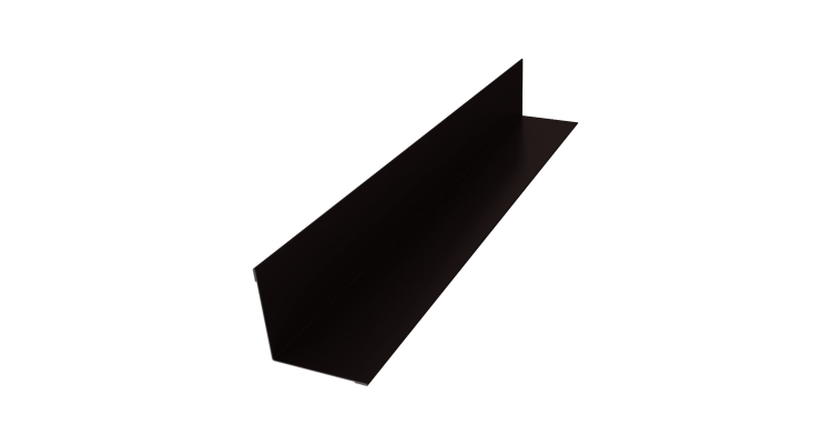 Угол внутренний 50х50 0,5 Satin Matt RAL 9005 черный (3м)