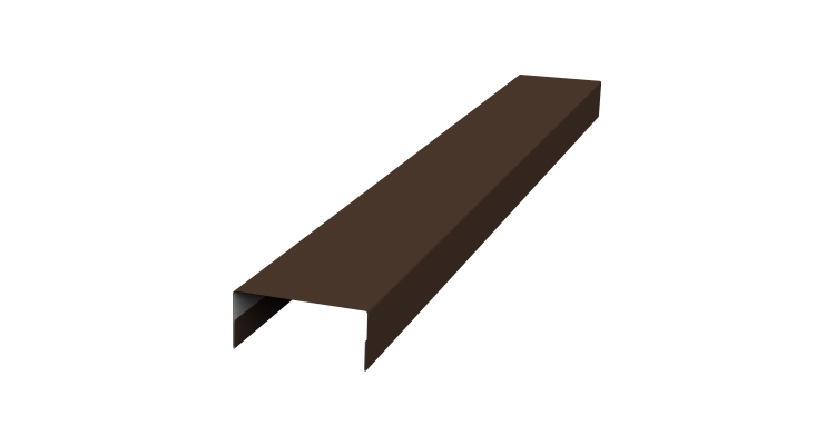 Крышка 30х15 жалюзи Texas 0,5 Satin Matt TX RAL 8017 шоколад (2м)