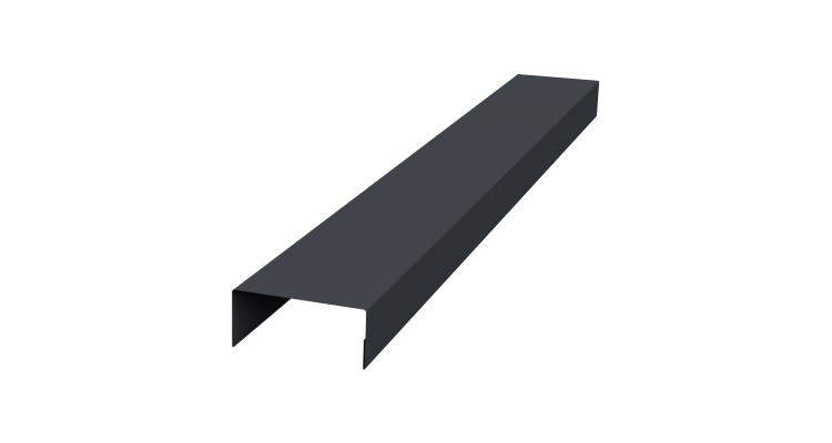 Крышка 30х20 жалюзи Texas 0,5 PurPro Matt 275 RAL 7024 мокрый асфальт (3м)