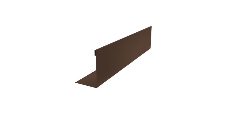 Нащельник 125 Texas 25х35 0,45 Drap TwinColor RAL 8017 шоколад (L1,8)