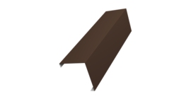 Декоративная накладка на столб универсальная угловая 60х60 для забора жалюзи 0,45 Drap TR RAL 8017 шоколад (1,8м)