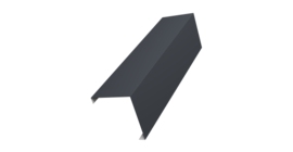 Декоративная накладка на столб универсальная угловая 60х60 для забора жалюзи 0,5 PurPro RAL 7024 мокрый асфальт (1,8м)