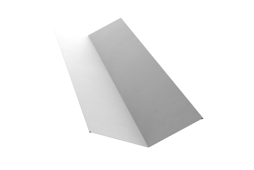 Планка ендовы верхней 145х145 0,45 PE-Double с пленкой RAL 9003 сигнальный белый (2м)