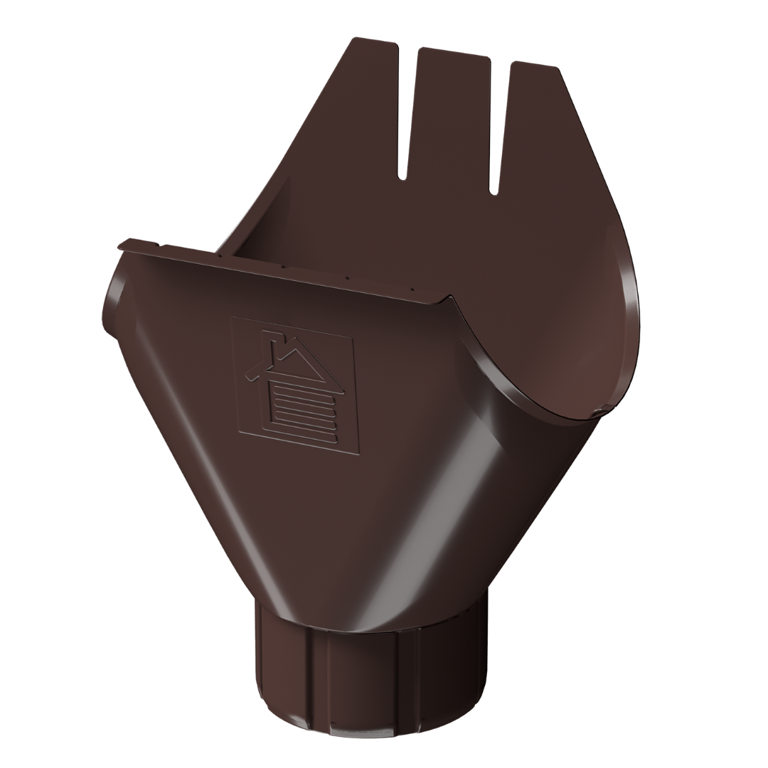 Водосточная воронка желоба Stal Premium, шоколад