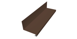 Планка примыкание нижнее к трубе для Кликфальц Pro Grand Line 0,5 Drap TX RAL 8017 шоколад (3м)
