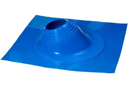 Проходной элемент MF угловой №3.1 (280-460мм) +240 силиконовый (металлический окрашенный фланец) синий