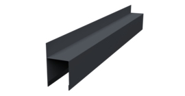 Планка опорная составная внешняя Palermo 0,45 Drap-double TX RAL 7024 мокрый асфальт (2м)