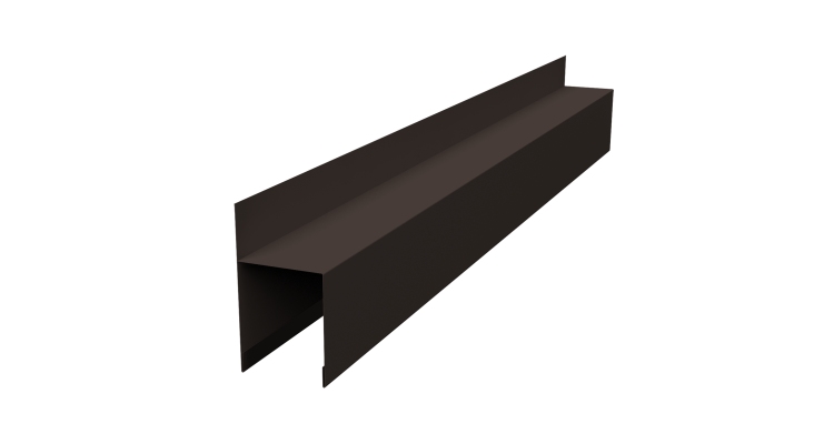 Планка опорная составная внешняя Palermo 0,45 Drap-double TX RR 32 темно-коричневый (2,5м)