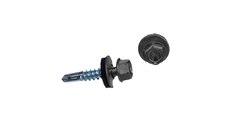 Саморез по металлу Daxmer 5,5х25 RAL 7004 (250) сверло №3