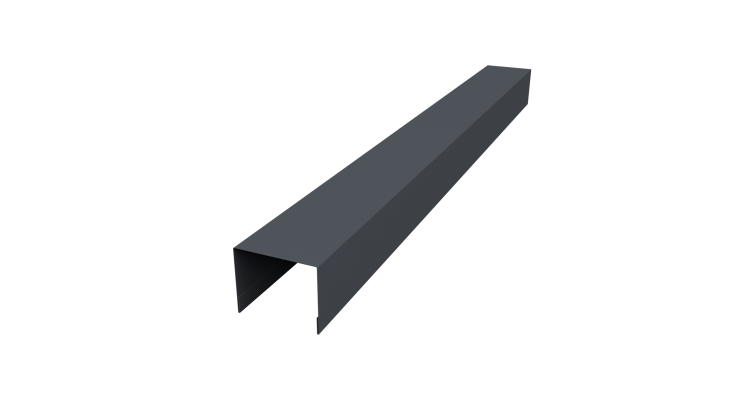 Крышка жалюзи Palermo 0,45 PE-Double RAL 7024 мокрый асфальт (2м)