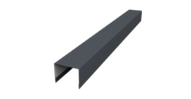 Крышка жалюзи Palermo 0,5 Satin Matt RAL 7024 мокрый асфальт (2,5м)