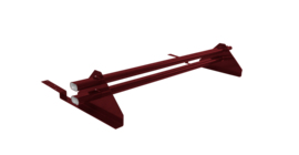 Снегозадержатель трубчатый для композитной черепицы Roman RAL 3005 (1м)