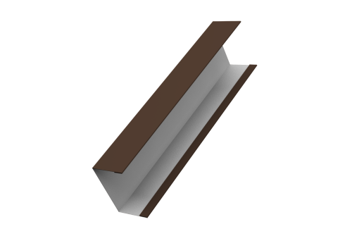 Крышка жалюзи Milan,Tokyo 0,5 Satin RAL 8017 шоколад (2м)