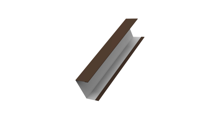 Крышка жалюзи Milan, Tokyo для калиток, ворот 0,5 Satin RAL 8017 шоколад (2,5м)